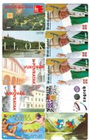 10 verschiedene Telefonkarten Kroatien, Papst, Michelangelo