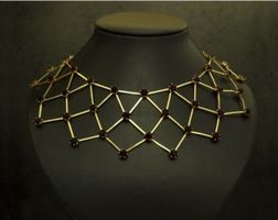 Vintage Strassgitter Collier super Zustand