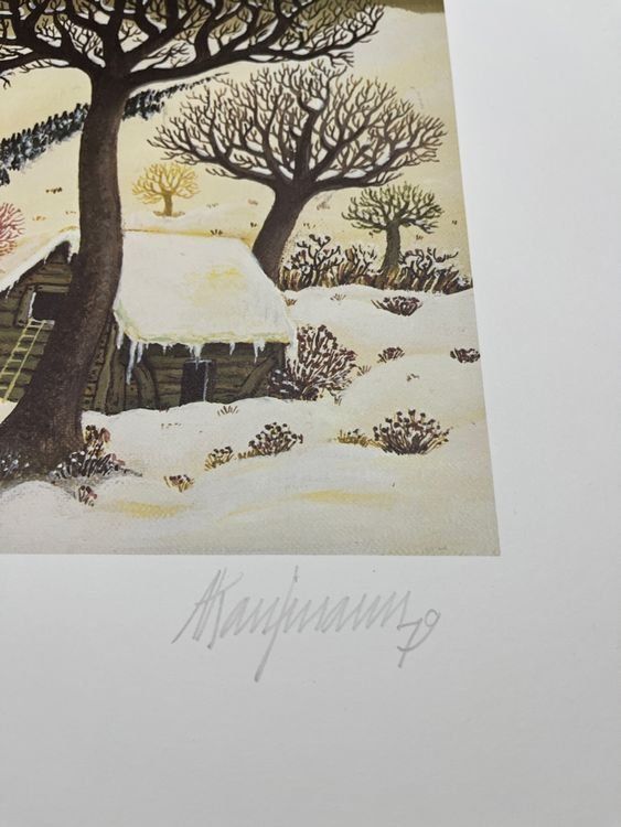 Foto & Immagini: A. KAUFMANN KUNSTDRUCK SIGNIERT NUMMERIERT – Usato da Gersau venduto da grafik-kunst 1