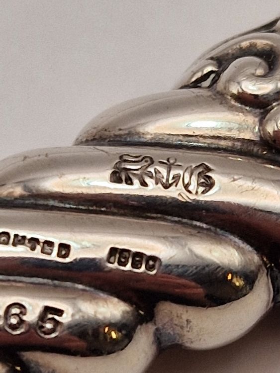 Gorham Antique Sterling Silver Toast Fork 1890 Art Nouveau (Neuf (Voir ...