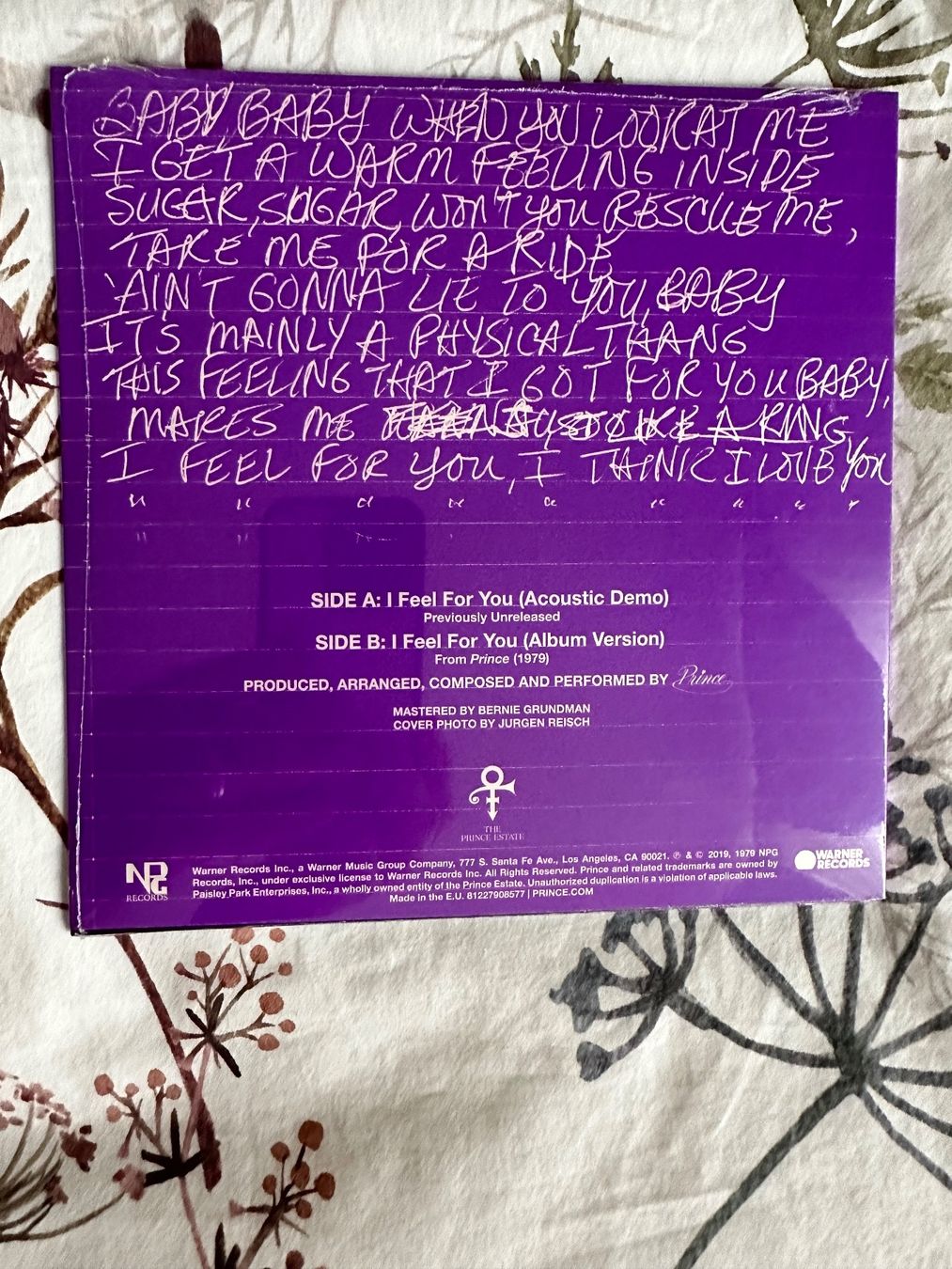 Schallplatten: PRINCE Vinyl I Feel For You – Neu und originalverpackt aus Kloten von Thobu1 1