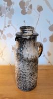 Keramik Krug mit Deckel braun schwarz 24 cm gebraucht