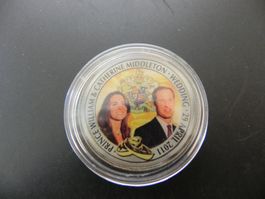Grossbritannien 1 Crown Heirat Prinz William + Catherine