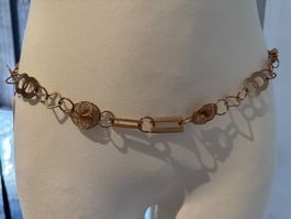 Modeschmuck Kette oder Gürtel rosegold - sehr aufwändig