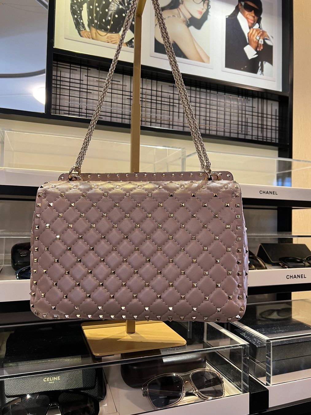 Valentino Borse da donna: Original Valentino Garavani Rockstud beige – Usato da Kilchberg ZH venduto da happyymee 4