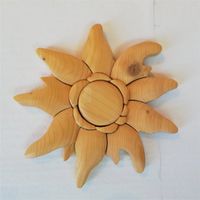 Edelweiss Holz Handarbeit / ⌀ 27.5 cm