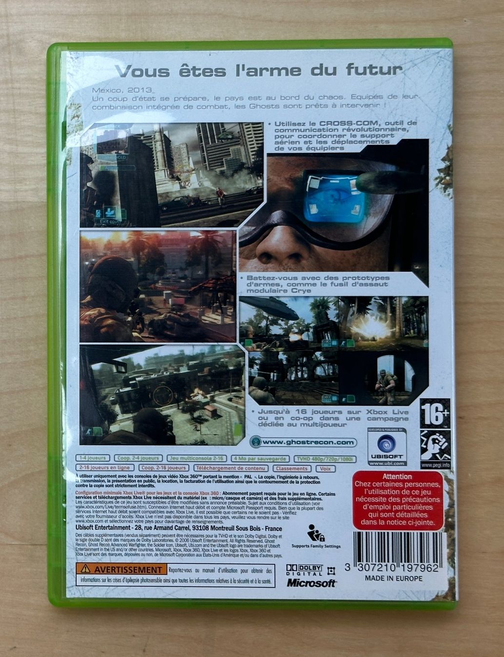 Microsoft Spiele: Ghost Recon Advanced Warfighter - XBOX 360 – Gebraucht aus Genève von Jeux_Retro 1