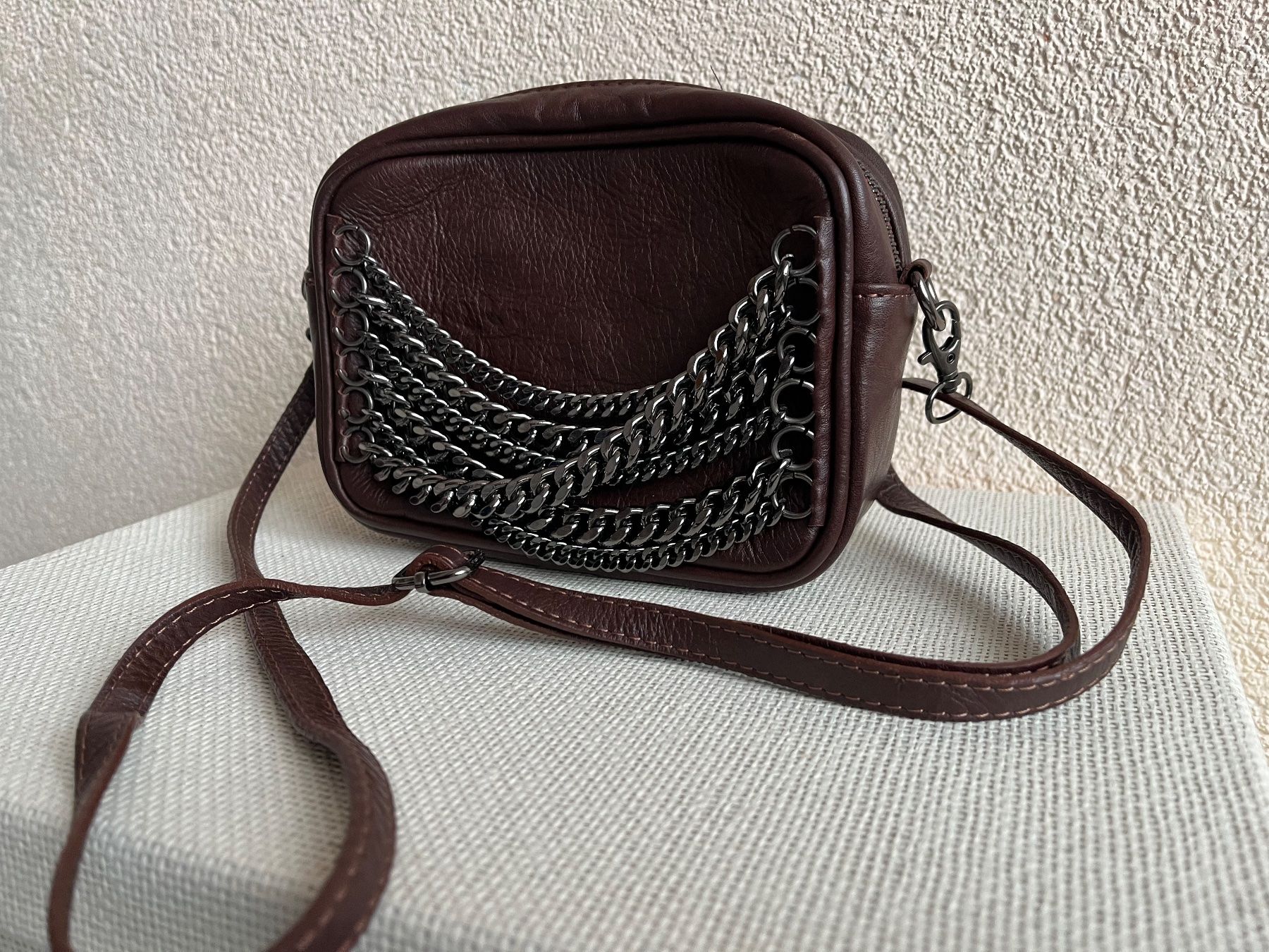 Vera Pelle Borse da donna: Echte hochwertige Ledertasche klein braun. NP 95.- – Usato da Frauenfeld venduto da Andadaa 4