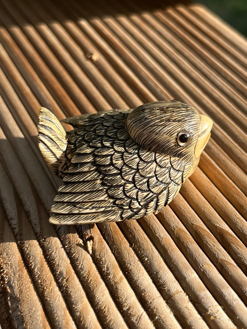 Statuette: originales netsuke, spatz. meiji periode. japan – Usato da Lengnau BE venduto da Meij 7