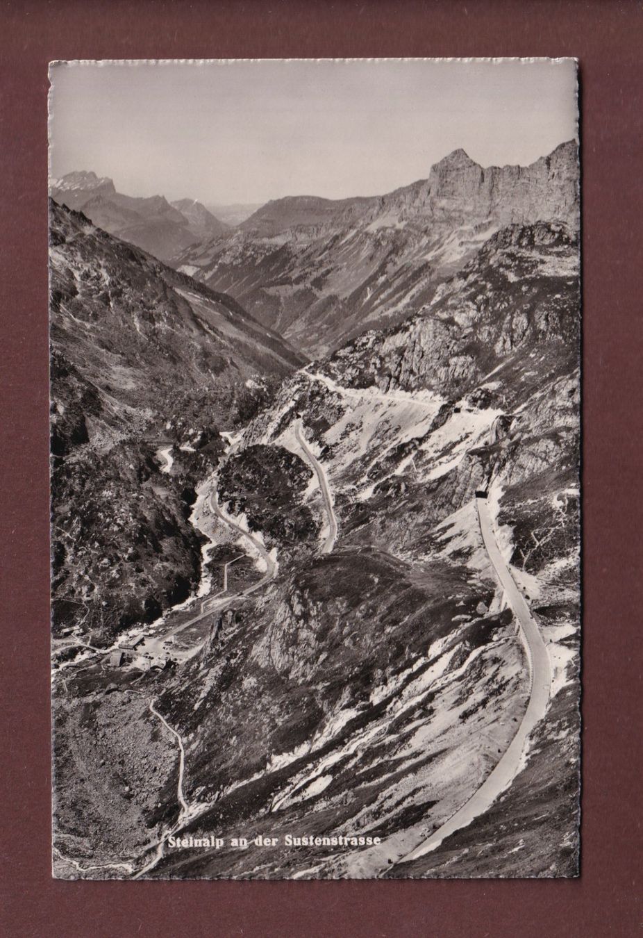 Cartoline postali: STEINALP - Sustenstrasse - 1947 – Usato da Pully venduto da nicecards-shop