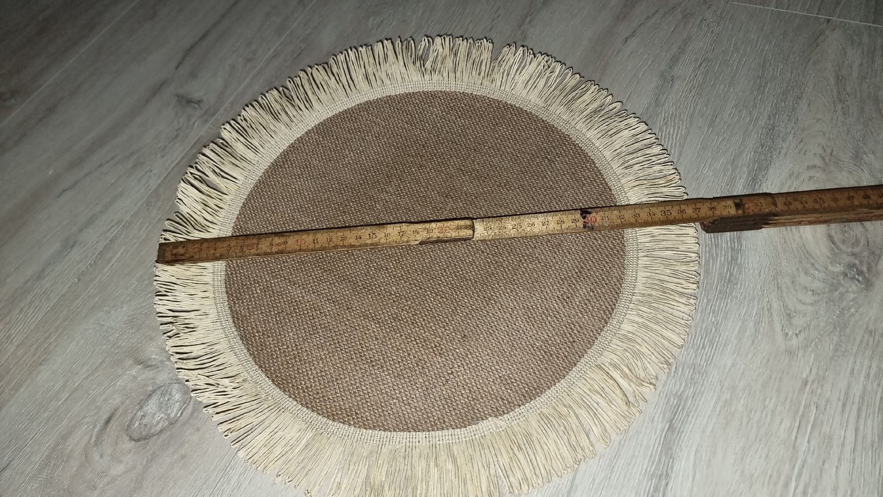 Tischset: 6 neuw runde Jute Tischsets Boho Stil Fransen – Neu (gemäss Beschreibung) aus Wigoltingen von Zuckerfee84 1