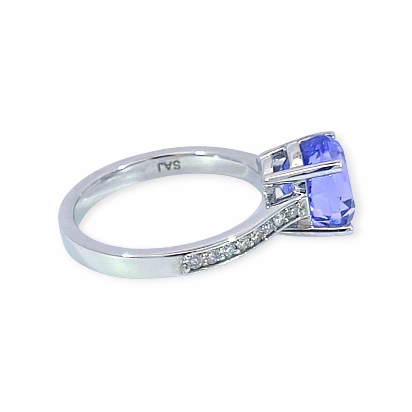 Anelli: Tansanit-Ring 14k Weissgold 3,91ct – Nuovo e nell'imballaggio originale da Illnau venduto da Juwelier_Mahler_GmbH 2