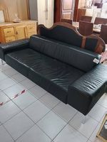 Ledersofa / 3-Sitzer in Schwarz
