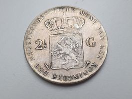 🇳🇱 2½ Gulden 1842 Willem II – Silber .945 24.85g