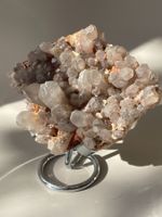 Rauchquarz-Stufe mit Hämatit  | Mineralienstufe