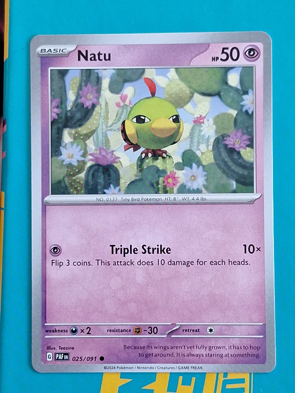 Pokémon Sammelbilder & Trading cards: Natu - Pokemon Paldean Fates – Gebraucht aus Altstätten SG von GGsGameshop