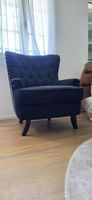 Beliani Ohrensessel Samt Schwarz CHF 350.- NEUWERTIG