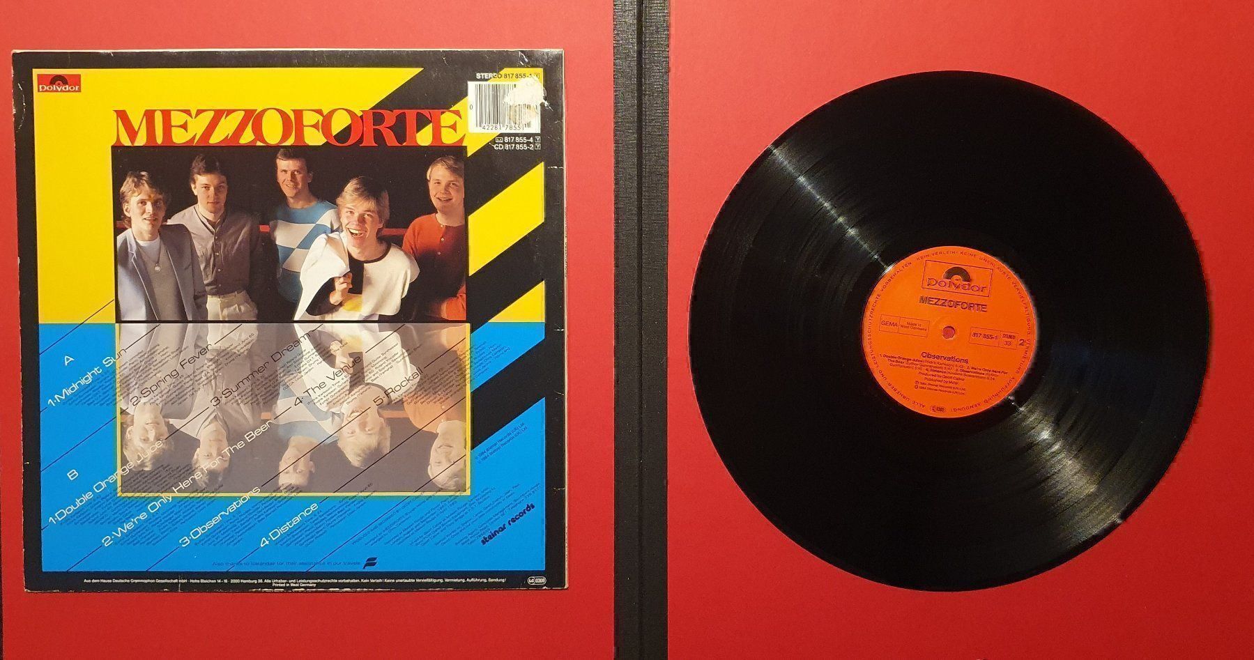 Dischi in vinile: Schallplatte (LP) Mezzoforte - Observations – Usato da Illnau venduto da BoFrost 2