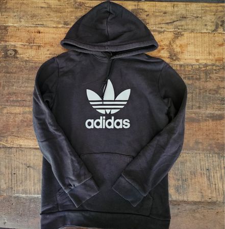 Adidas Pull à capuche noir Taille M