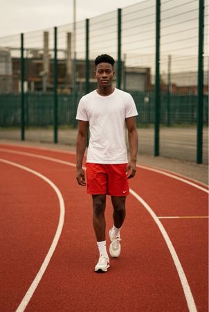 Orange Nike Tennis Sportshorts, Grösse M - !