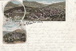Gruss aus Langenbruck-Litho 1898