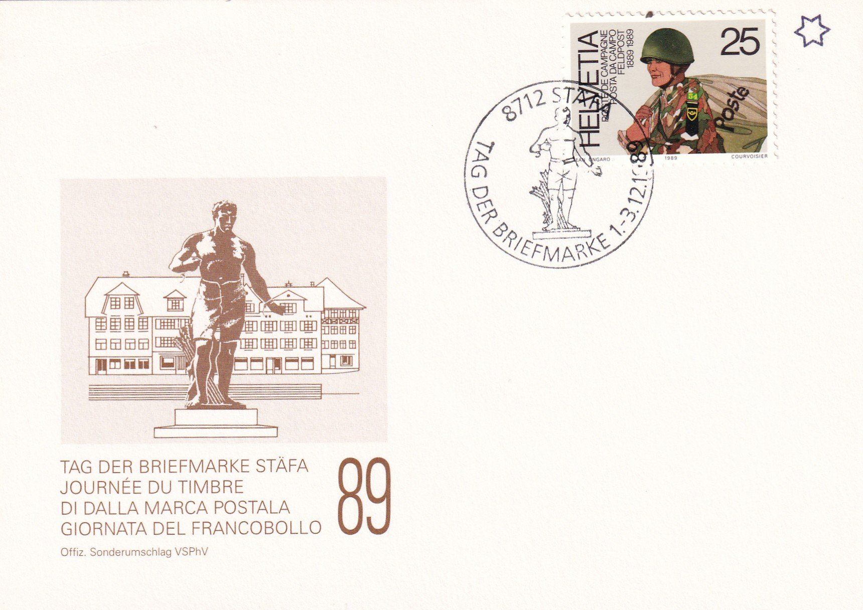 Tutti i francobolli: Tag der Briefmarke 1989 Stäfa 1.-3.12.1989 – Nuovo (secondo la descrizione) da Birsfelden venduto da chr_yq2g 2