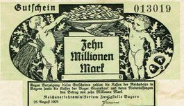 Fürth 10 Mil.Mark 25.08.1923 VZ-VZ+