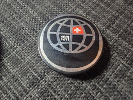 Puck ice hockey 1971 world championship Suisse