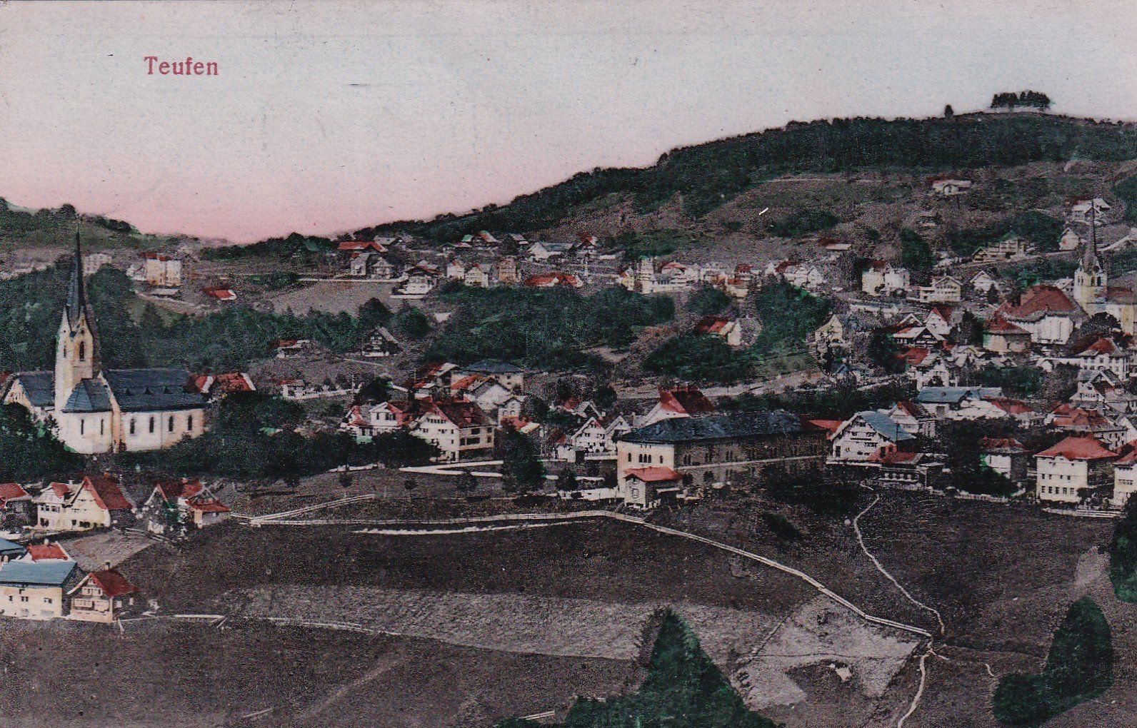 Cartoline postali: Teufen  1907 – Usato da Cormoret venduto da Pascalll2001
