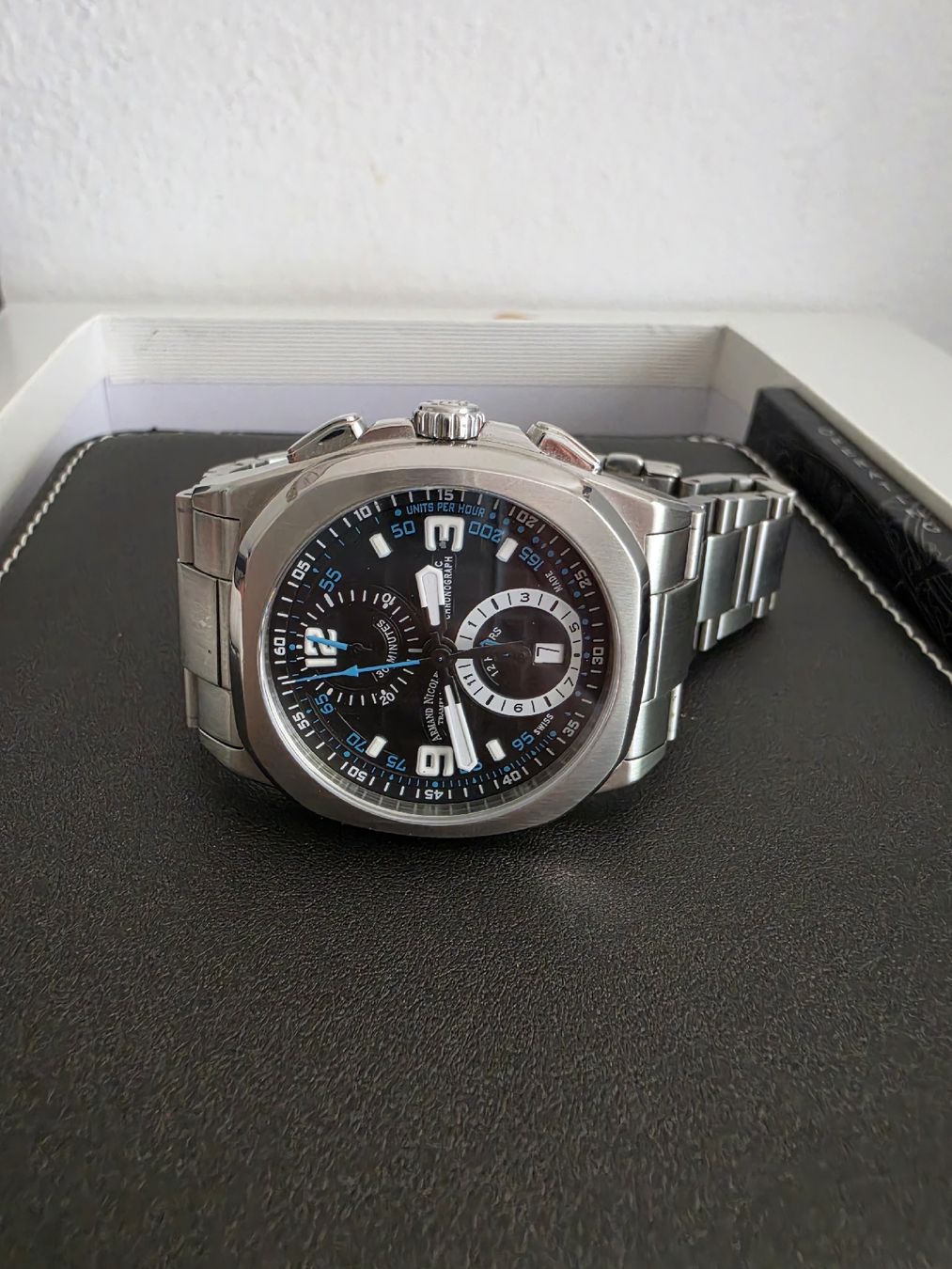 Swiss Uhren: armband Nicolet Automatic Chronograph Swiss Made  – Gebraucht aus Basel von Afghan1234 2