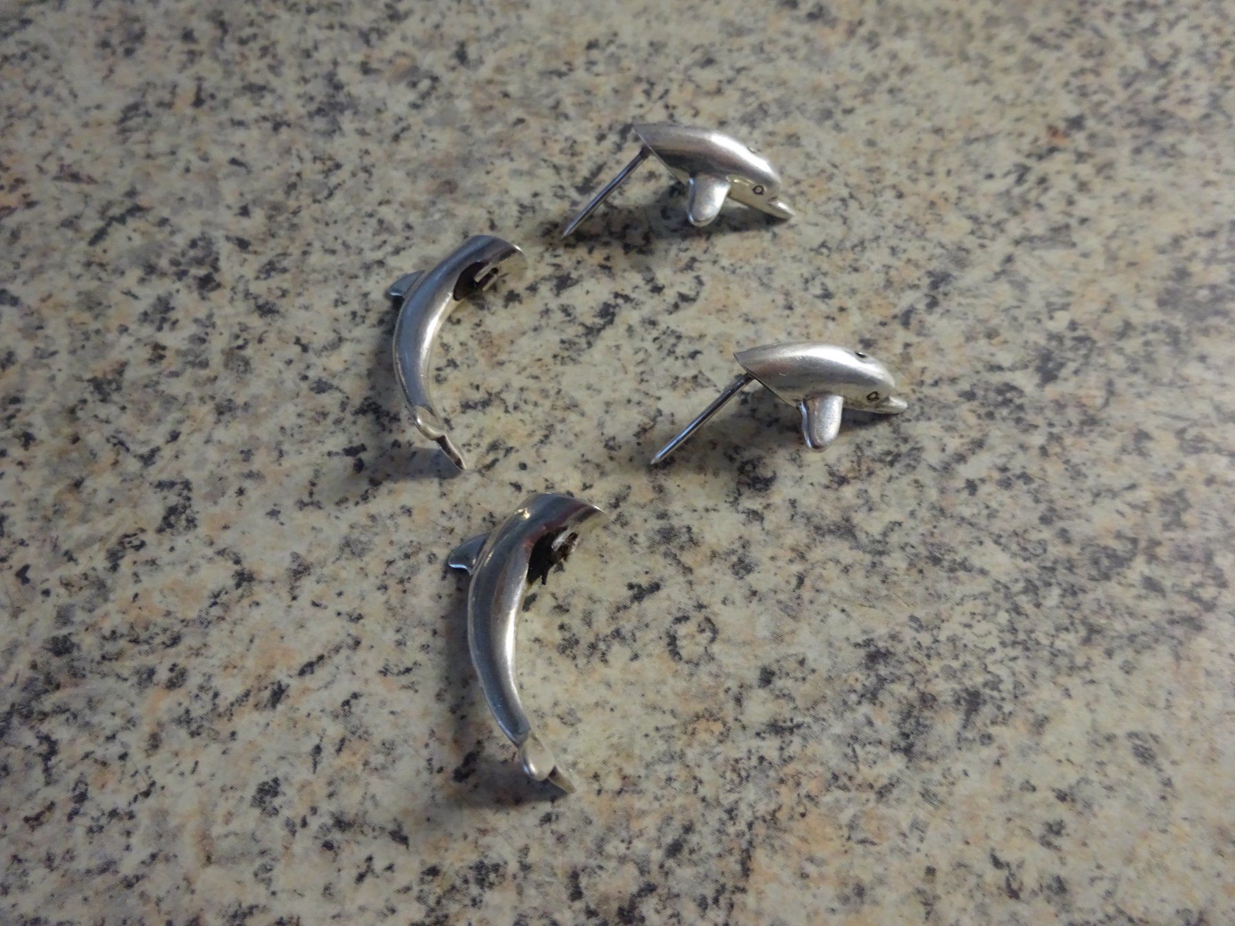 Orecchini pendenti & Orecchini a lobo: Delfin Ohrstecker / 925 Silber – Usato da Esslingen venduto da FetteSchnecke 4