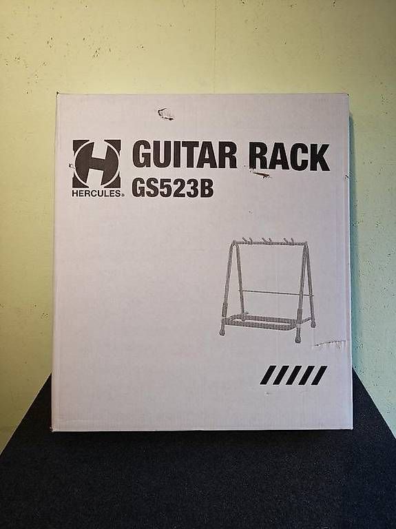 Hercules Supporti per strumenti musicali & leggii: HERCULES Multi-Guitar Rack GS523B Neu OVP – Nuovo e nell'imballaggio originale da Winterthur venduto da Winti-Piano 2