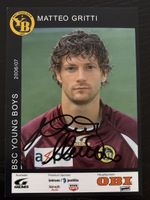 Matteo Gritti signierte Sammlerkarte YB 2006/07