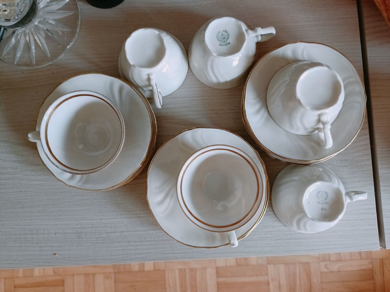 Tassen: Tazze da Caffè Bavaria Set 6 Pezzi Oro Bianco – Gebraucht aus Lugano von ycd_rv8h 1