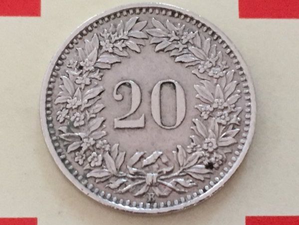 Tutti le monete: 20 Rappen 1960 ss+ – Usato da Elsau venduto da herbybay 1