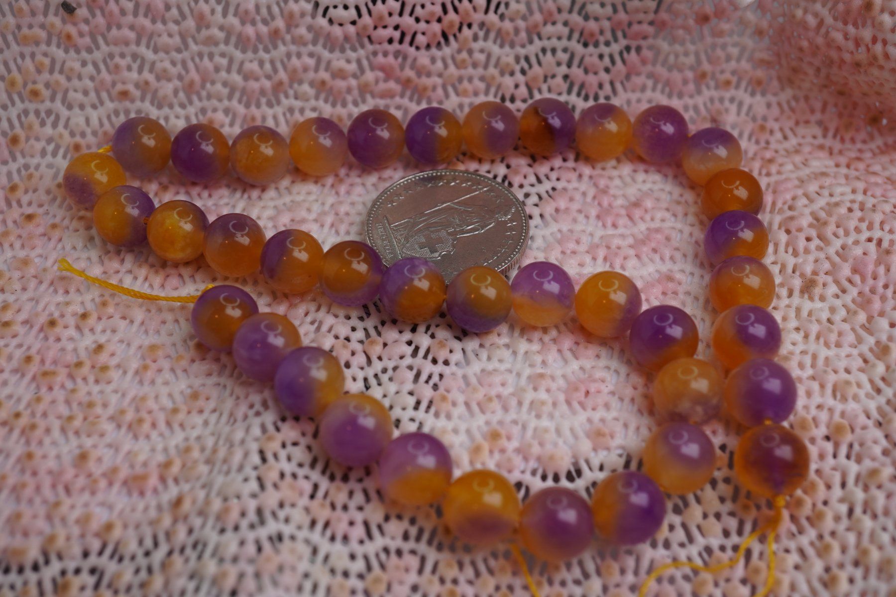 Catenine: Kugel Strang   10mm  Mandarin Amethyst    Gebrannt – Nuovo e nell'imballaggio originale da Eschenbach venduto da Fengg 5