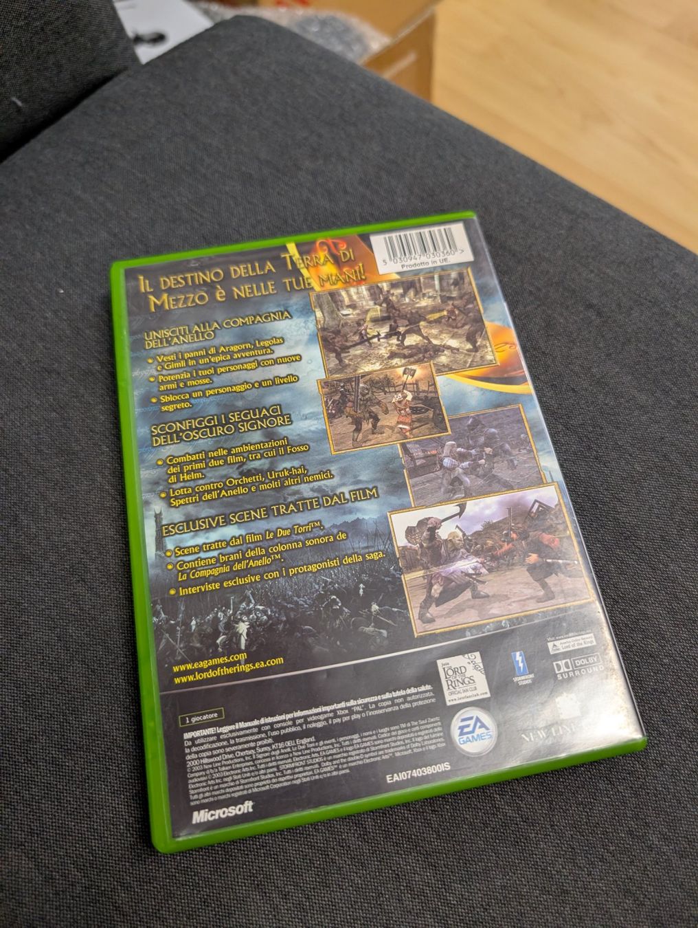 Jeux: Il Signore degli Anelli le due torri Microsoft xbox – D'occasion à Giubiasco par Ticinerd 1