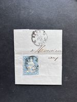 1862 Strubel 23G sur Fragment Obl. BERN