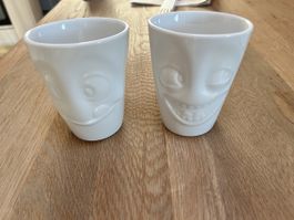Tassen / Becher mit Gesicht 