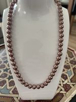Collier perles rose nacrées fermoir 42 cm comme neuf 