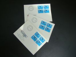Pro Aero 1969 3xFDC Erstaggsbrief sehr schön Swissair