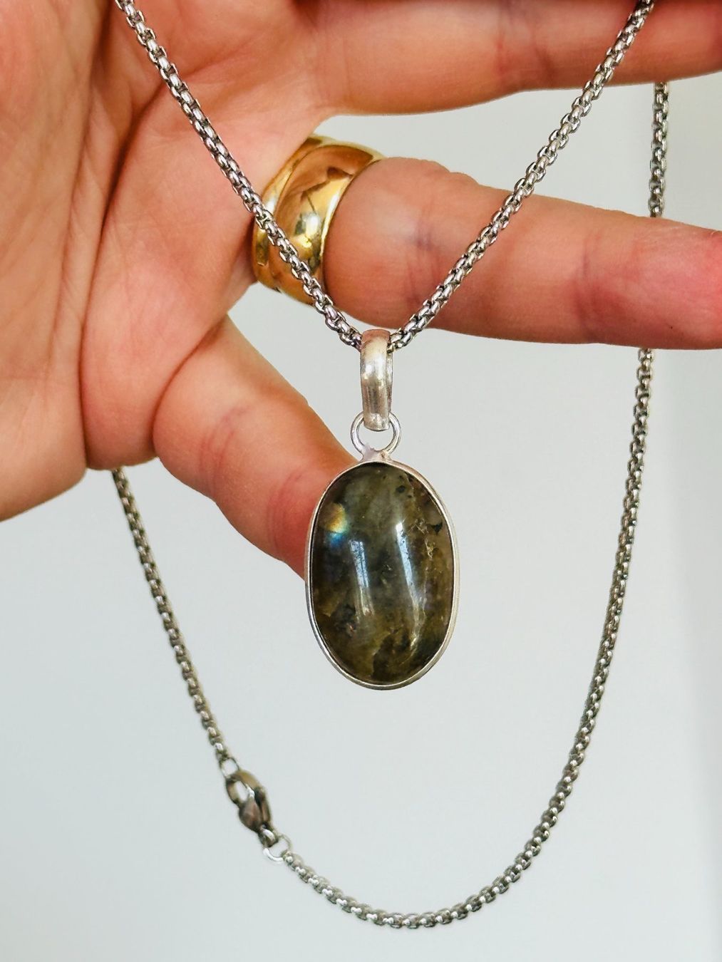 Catenine: Labradorite necklace – Nuovo e nell'imballaggio originale da Genève venduto da AGBERG 3