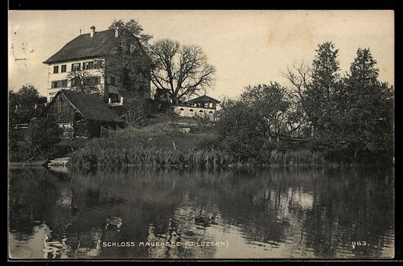 Cartoline postali: AK Mauensee /LU, Schloss Mauensee – Usato da Berlin venduto da bartko-reher