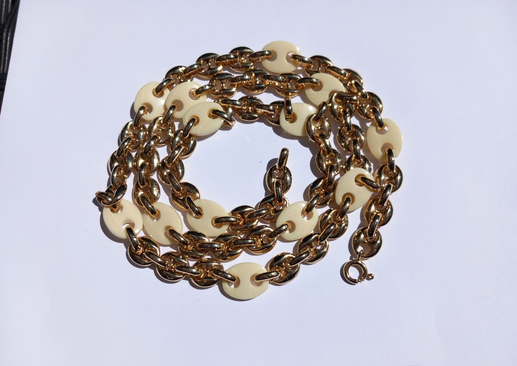 Catenine: Neue Vintage Kette mit Kunststoff Elemente – Nuovo (secondo la descrizione) da Winterthur venduto da Jopf1 3
