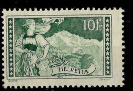 1930, 179** 10Fr. grün, postfrisch, fehlerfrei, Att. (14697)