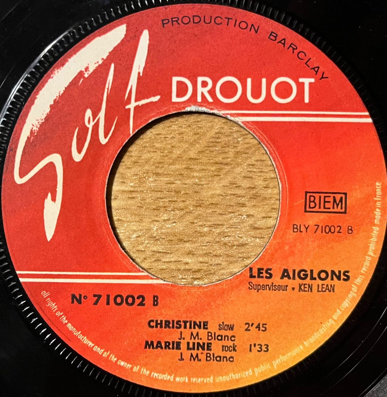 Schallplatten: LES AIGLONS - STALACTITE – Gebraucht aus Bussigny von vinyl-pas-cher 3