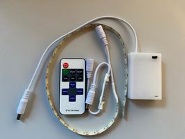 LED Band 50cm kaltweiss/batterie betrieben + Fernbedienung