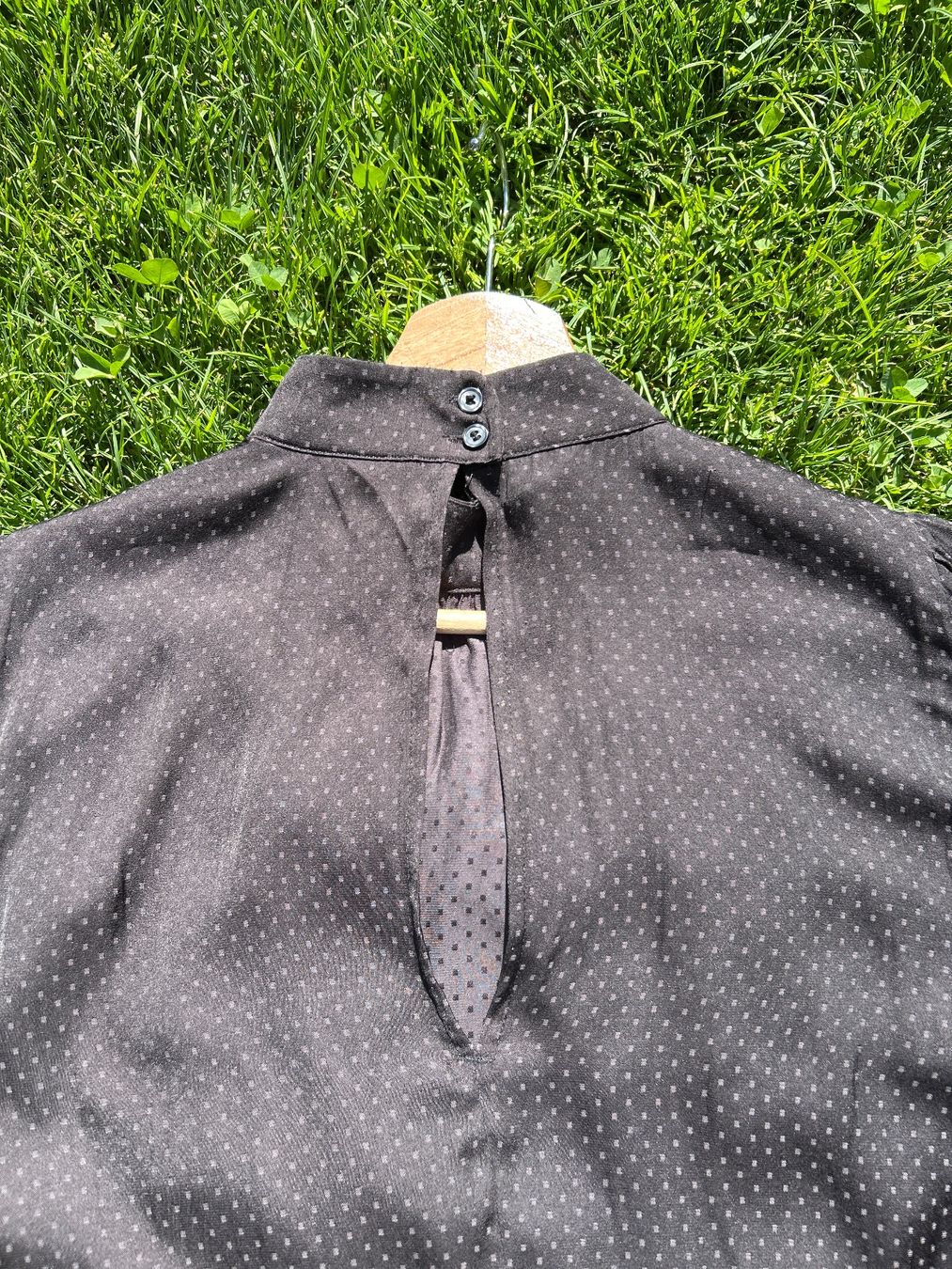 H&M Camicette: Schwarze Bluse mit Pünktchenmuster, Gr. 40, elegant – Nuovo (secondo la descrizione) da Lupfig venduto da Hasihopp 4