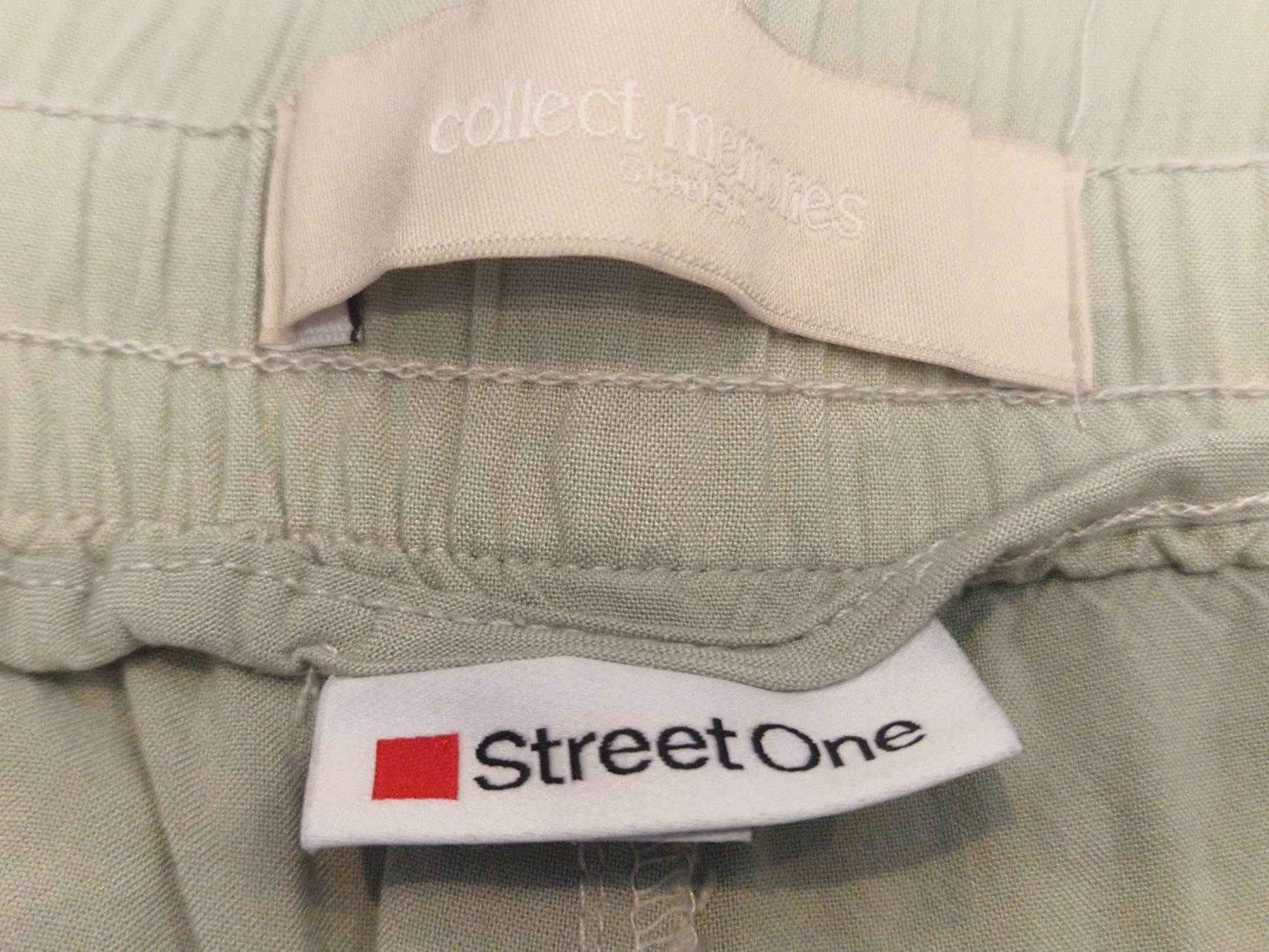 Pantaloni: StreetOne: Dünne Hose 7/8, hellgrün, Gr. 34 – Usato da Wittenbach venduto da Cgigi 2