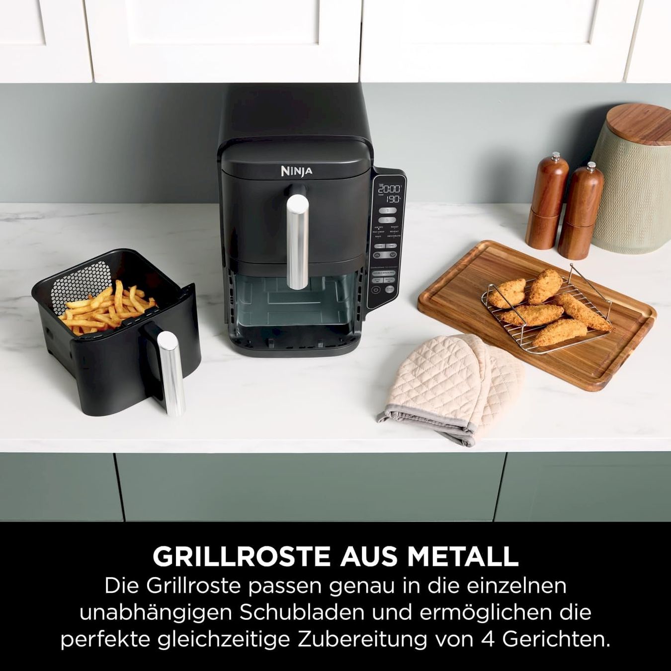 Elettrodomestici da cucina: Ninja SL300EU Heißluftfritteuse 7,6 L – Nuovo e nell'imballaggio originale da Bottighofen venduto da zaap 5